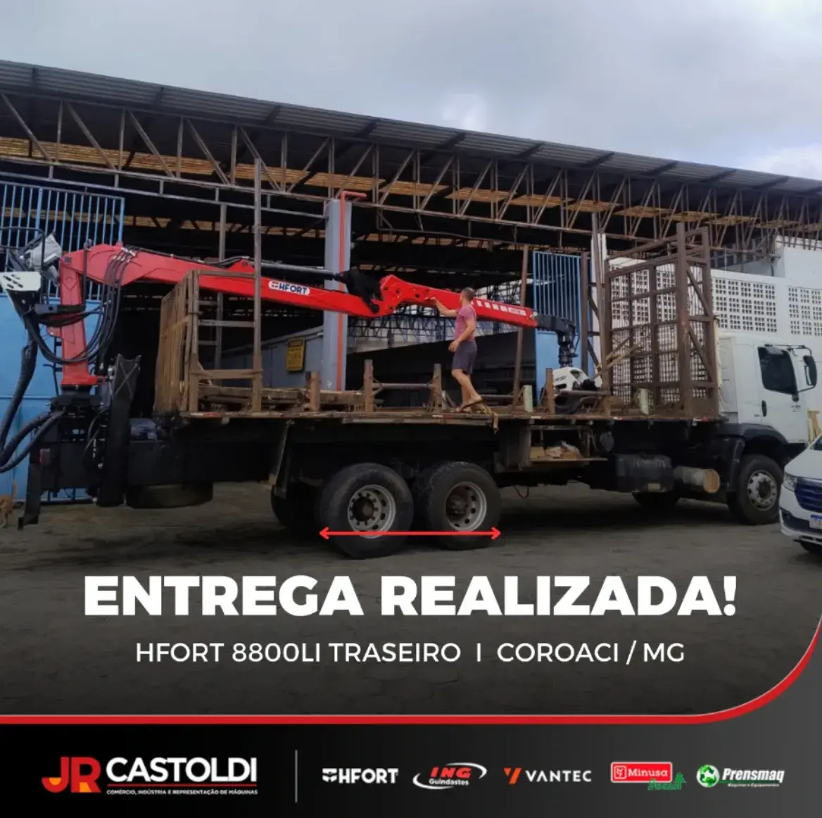 Entrega realizada de Hfort  8800LI em Coroaci / MG